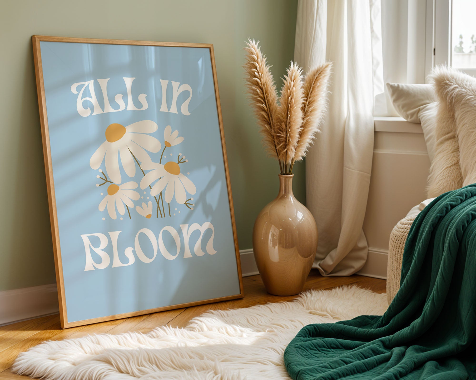 All in bloom – daisy poster