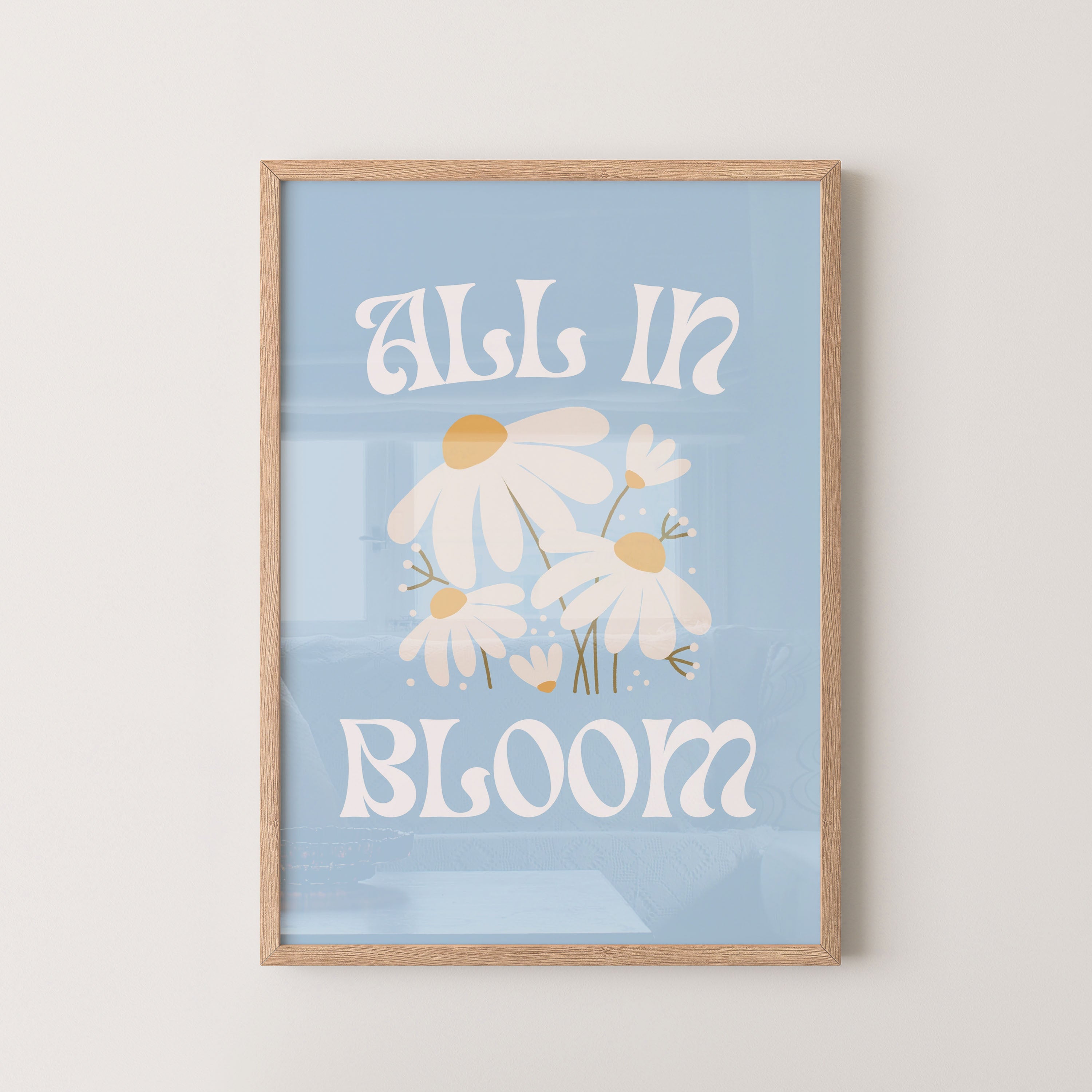 All in bloom – daisy poster