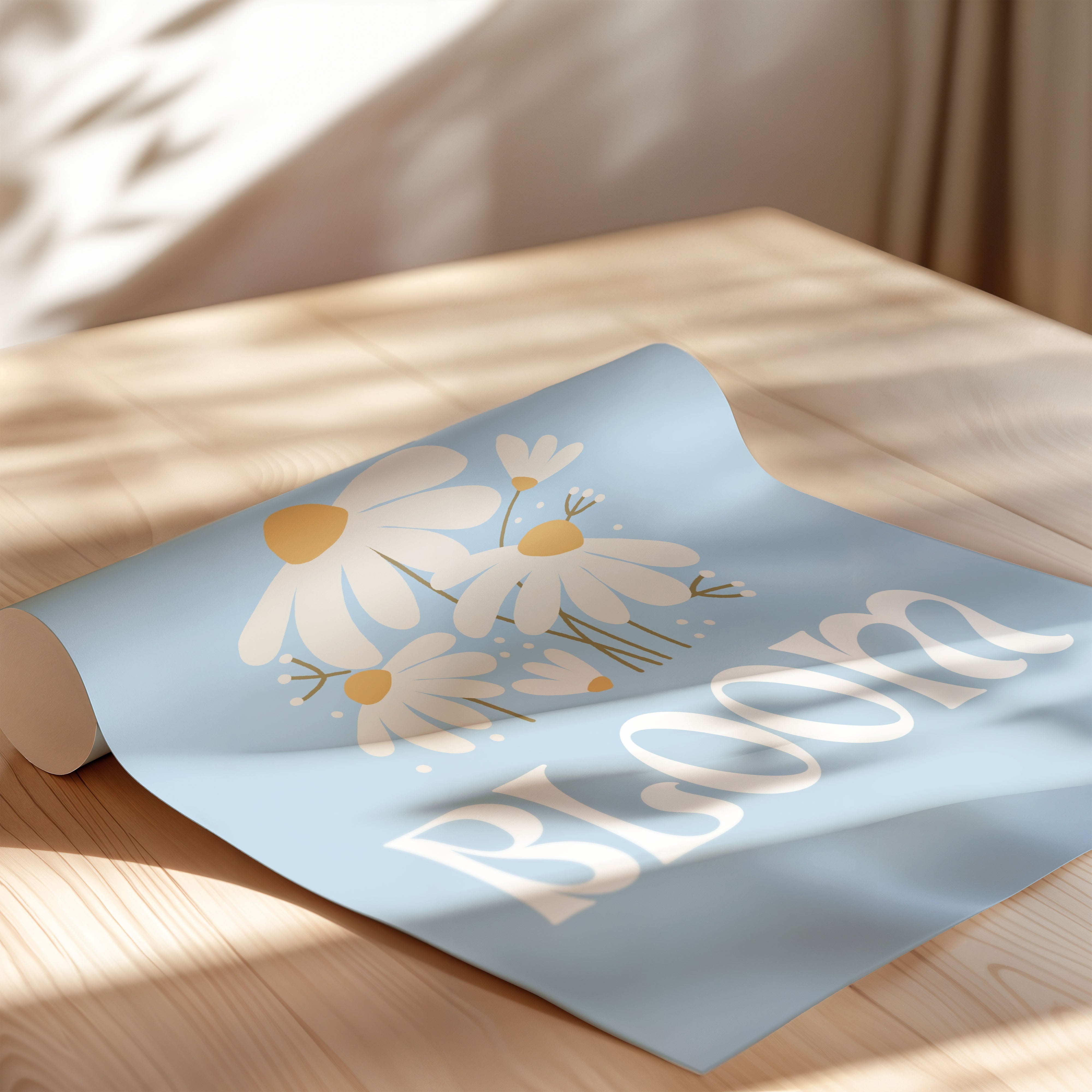 All in bloom – daisy poster