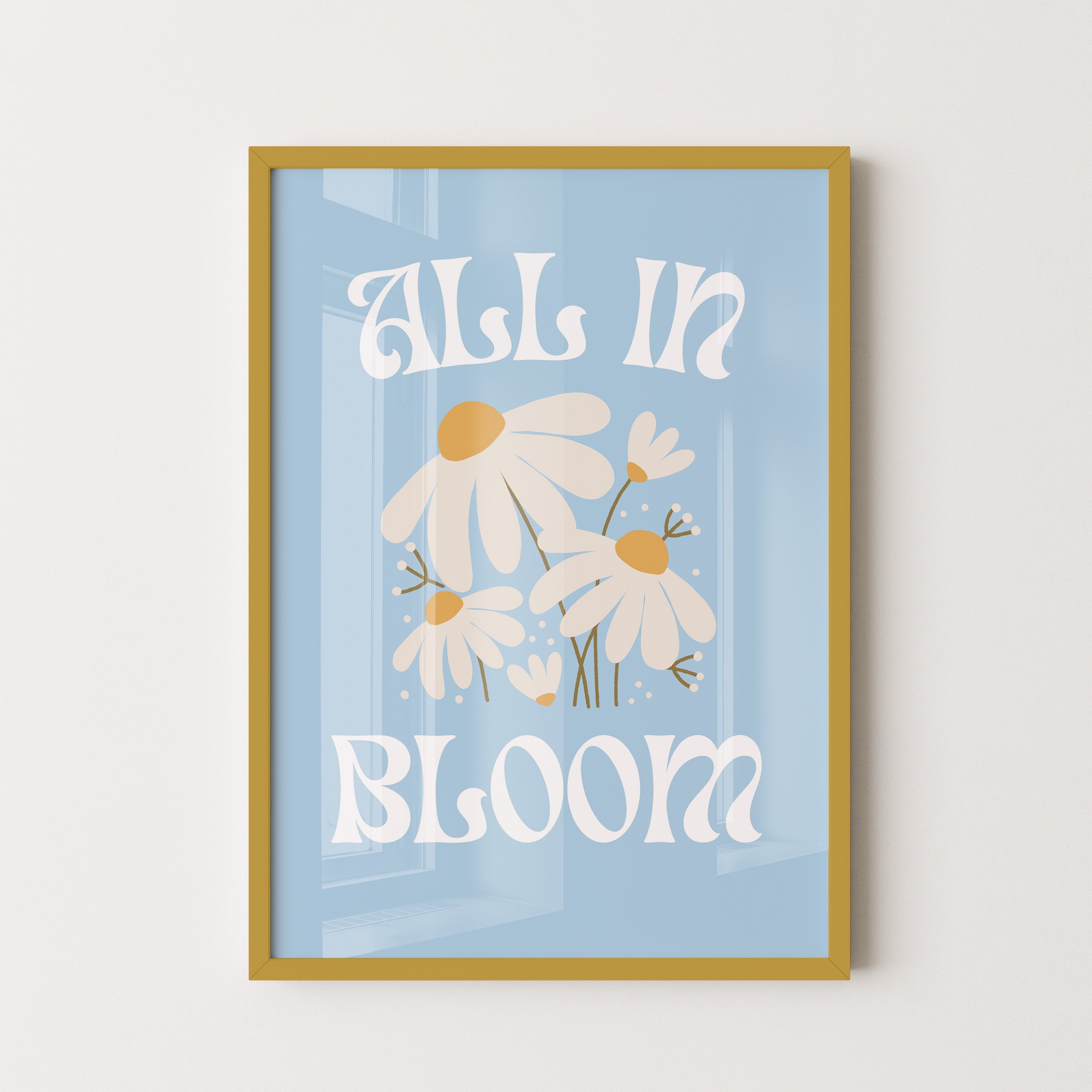 All in bloom – daisy poster