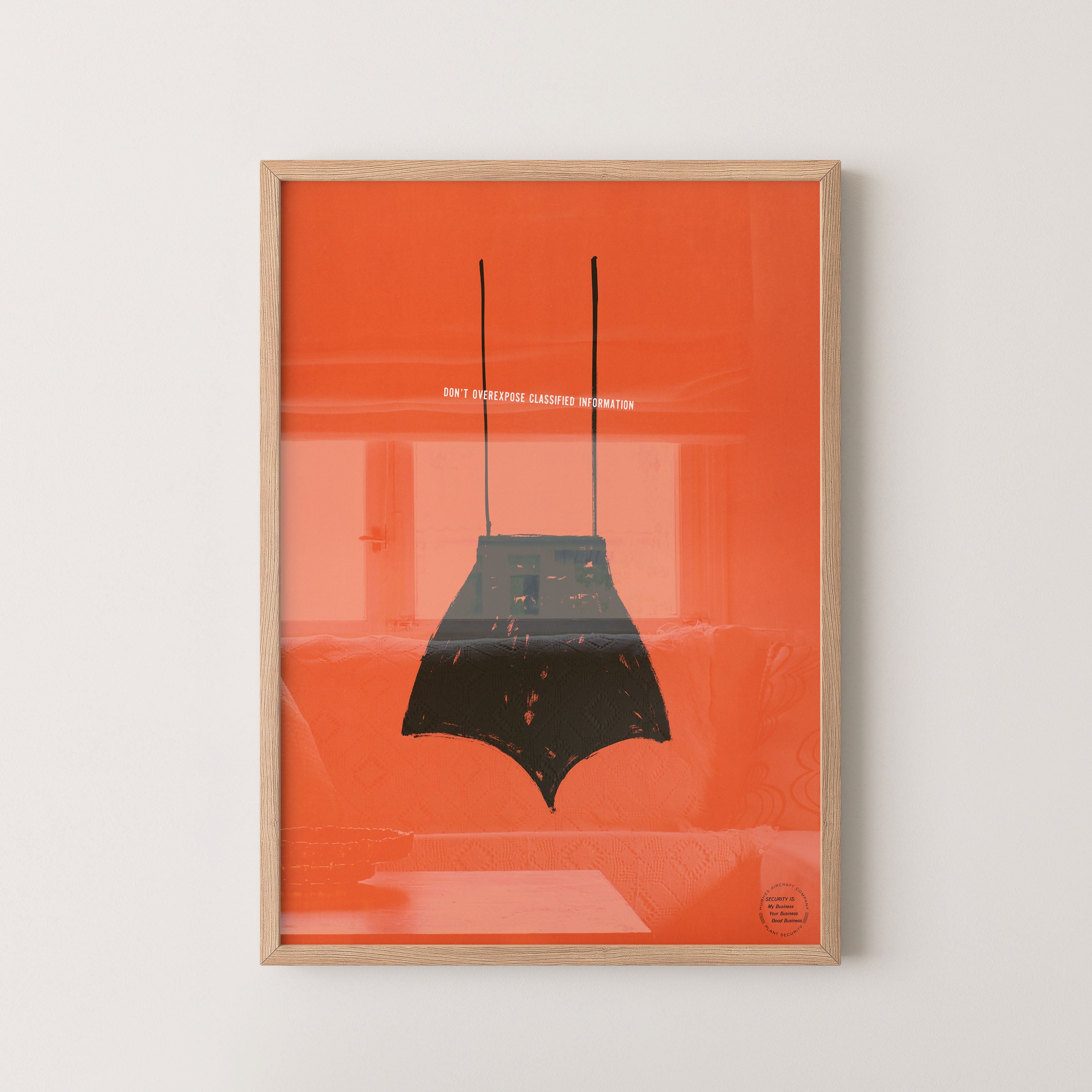 Hidden message – minimal graphic poster