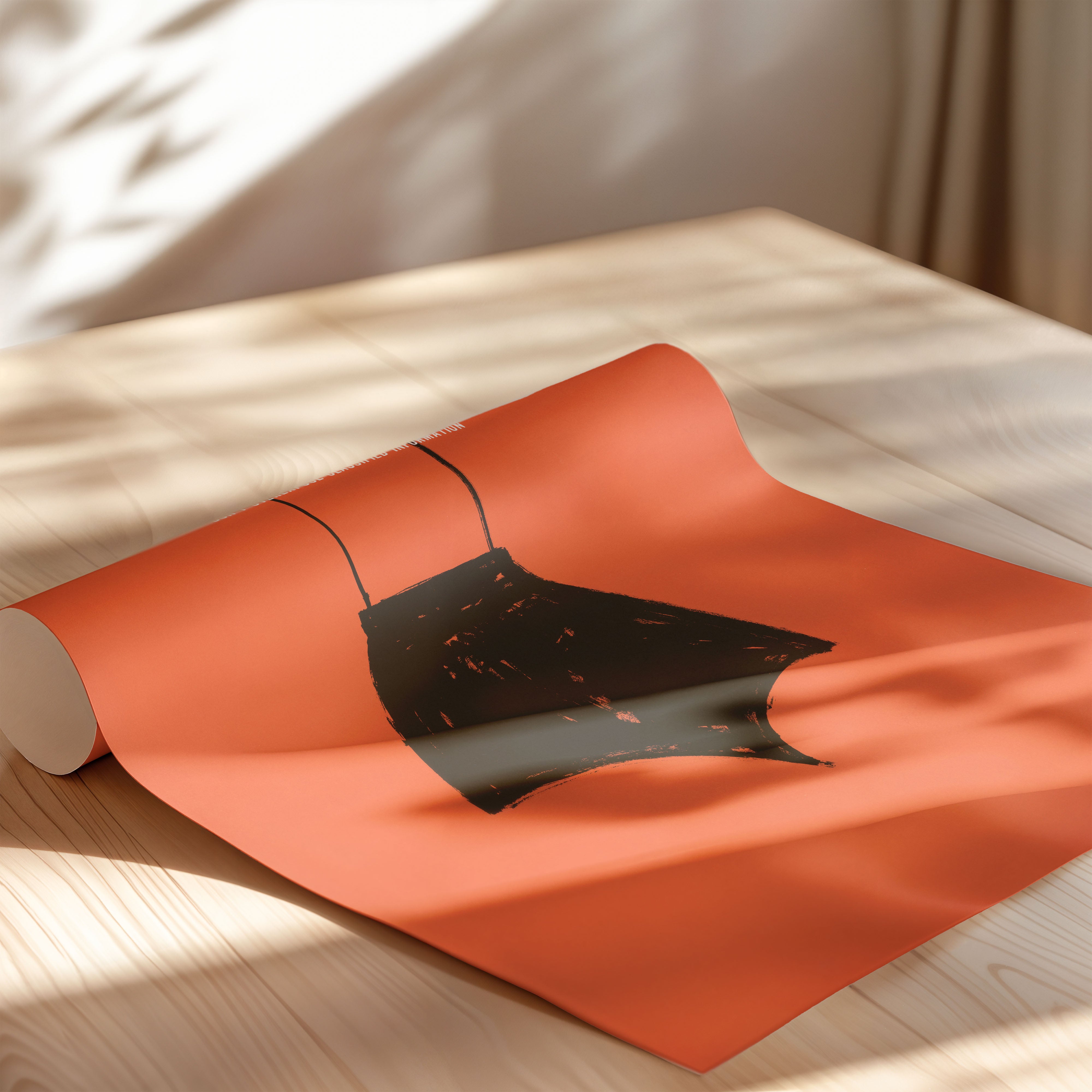 Hidden message – minimal graphic poster
