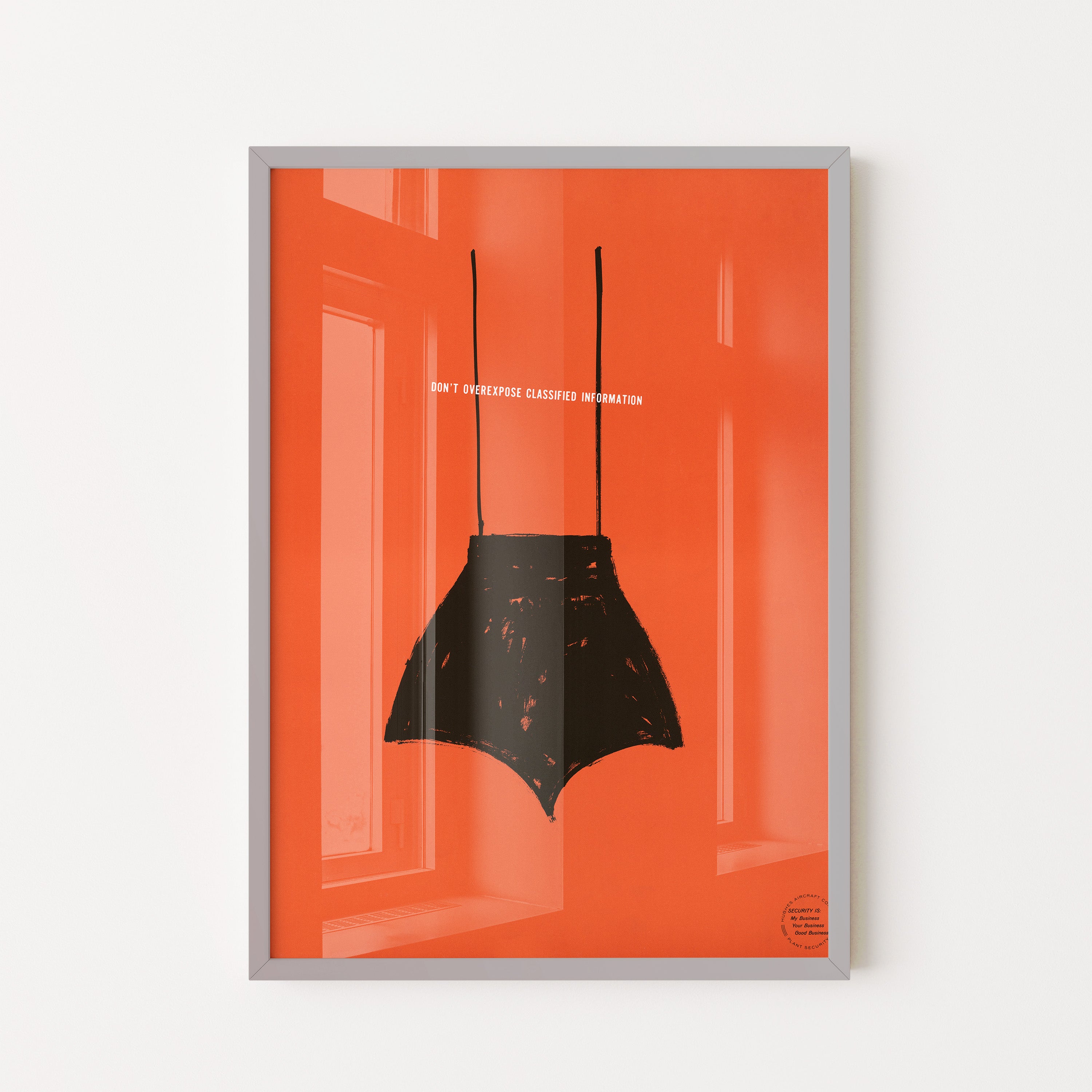 Hidden message – minimal graphic poster