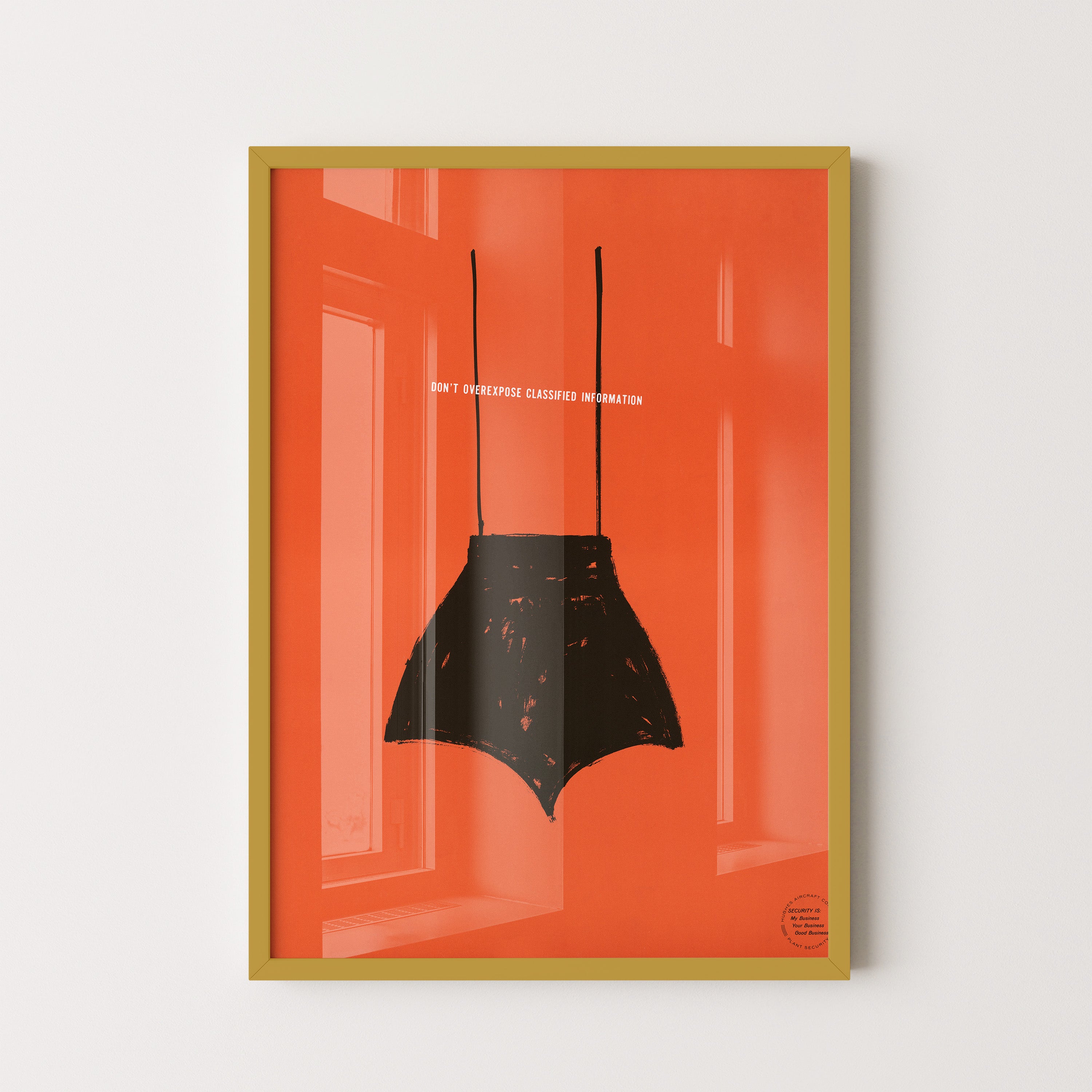 Hidden message – minimal graphic poster